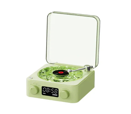 Retro Turntable Bluetooth Speaker with RGB