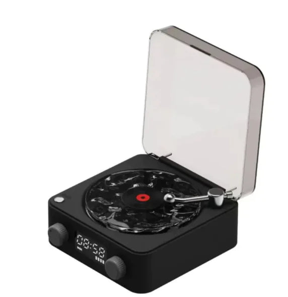 Retro Turntable Bluetooth Speaker with RGB