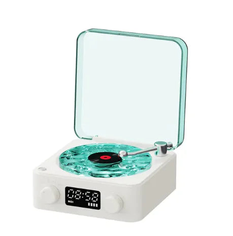 Retro Turntable Bluetooth Speaker with RGB
